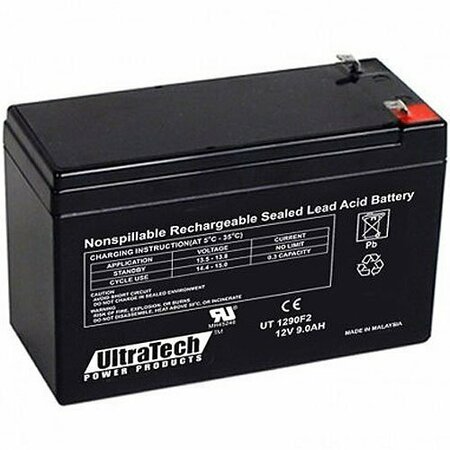 ULTRATECH 12V 9AH SLA BATTERY F2 IM-1290F2